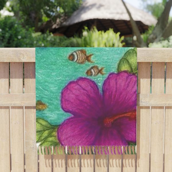 Mama Turtle All Creatures Boho Beach Throw - Image 5