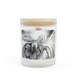 Mama Turtle Frosted Glass Candle