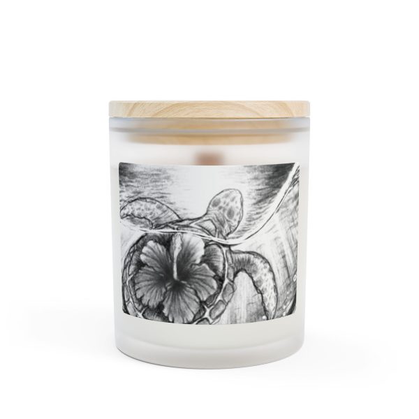 Mama Turtle Frosted Glass Candle - Image 1