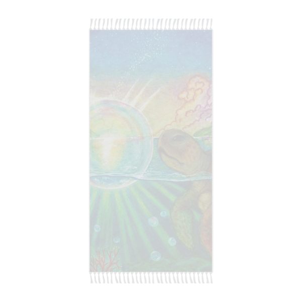 Mama Turtle Ocean Bubble Boho Beach Throw - Image 2