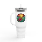 Mama Turtle Eco-Friendly Insulated Travel Mug - 40oz with Vibrant Nature Designs - Image 4